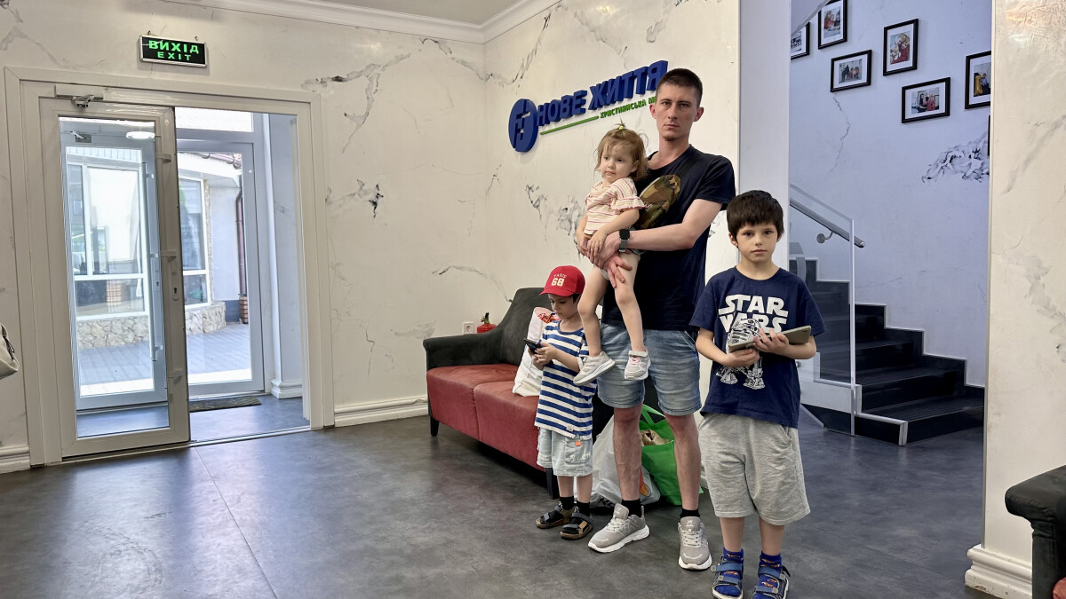 A FATHER OF THREE CHILDREN HAS FOUND SHELTER AT THE MOTHER AND CHILD HOME