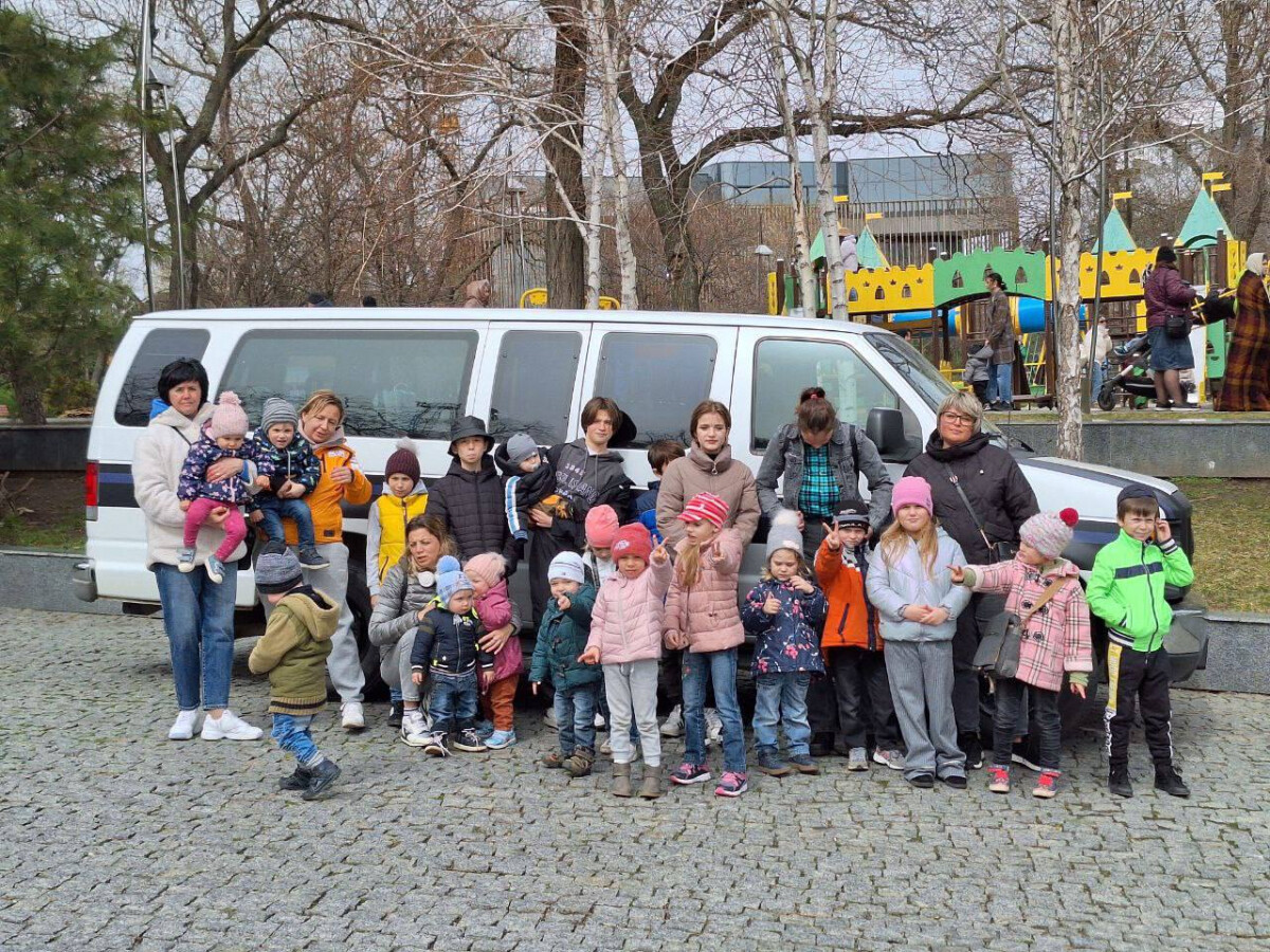 Great walk with kids of Mother and Child Shelter