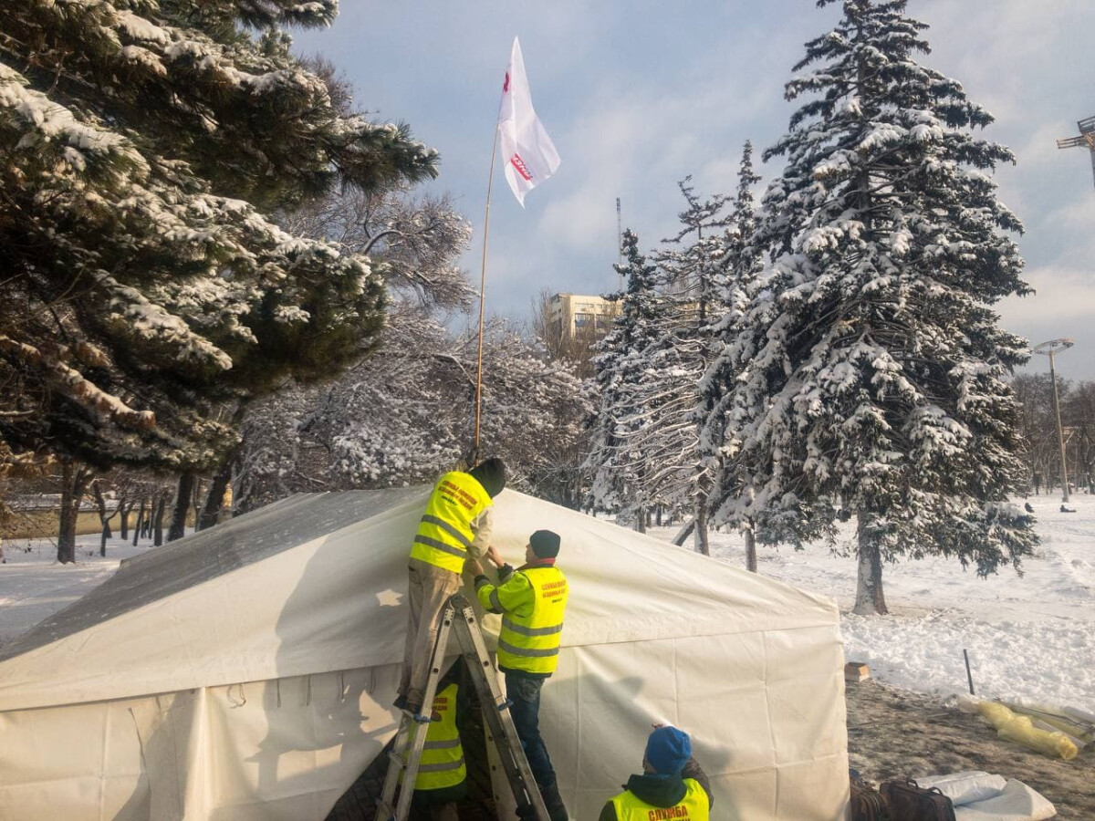 Відкриття пункту обігріву в Одесі